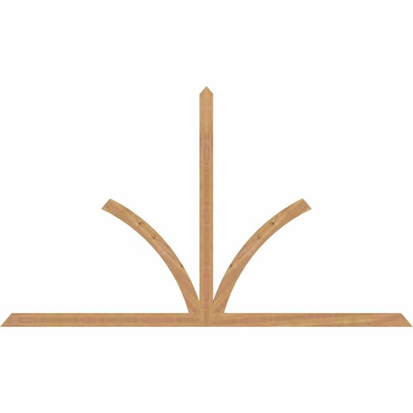 Ekena Millwork Richland Timber Gable Bracket, Western Red Cedar, 108"W x 63"H x 1 1/2"D x 3 1/2"F, 14/12 Pitch GBW108X63X0204RIC00SWR - main
